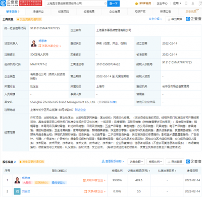 楊天真創(chuàng)立“真本事” 從娛樂(lè)營(yíng)銷(xiāo)到日用品銷(xiāo)售的戰(zhàn)略跨界
